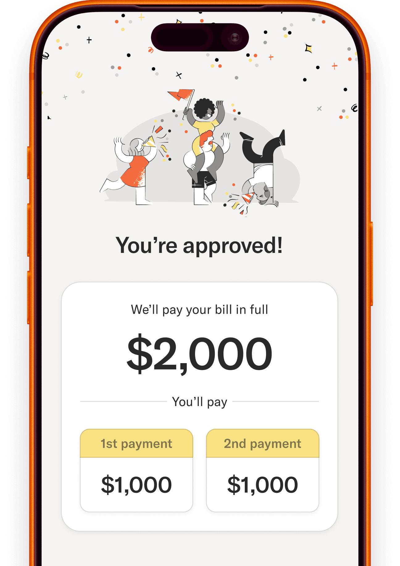 app view: we split it