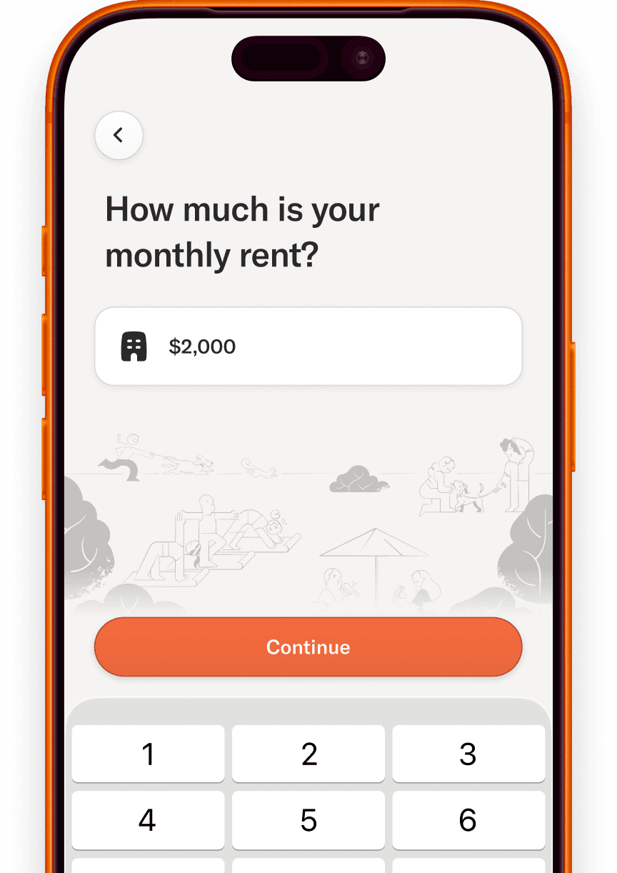 app view: connect your rent