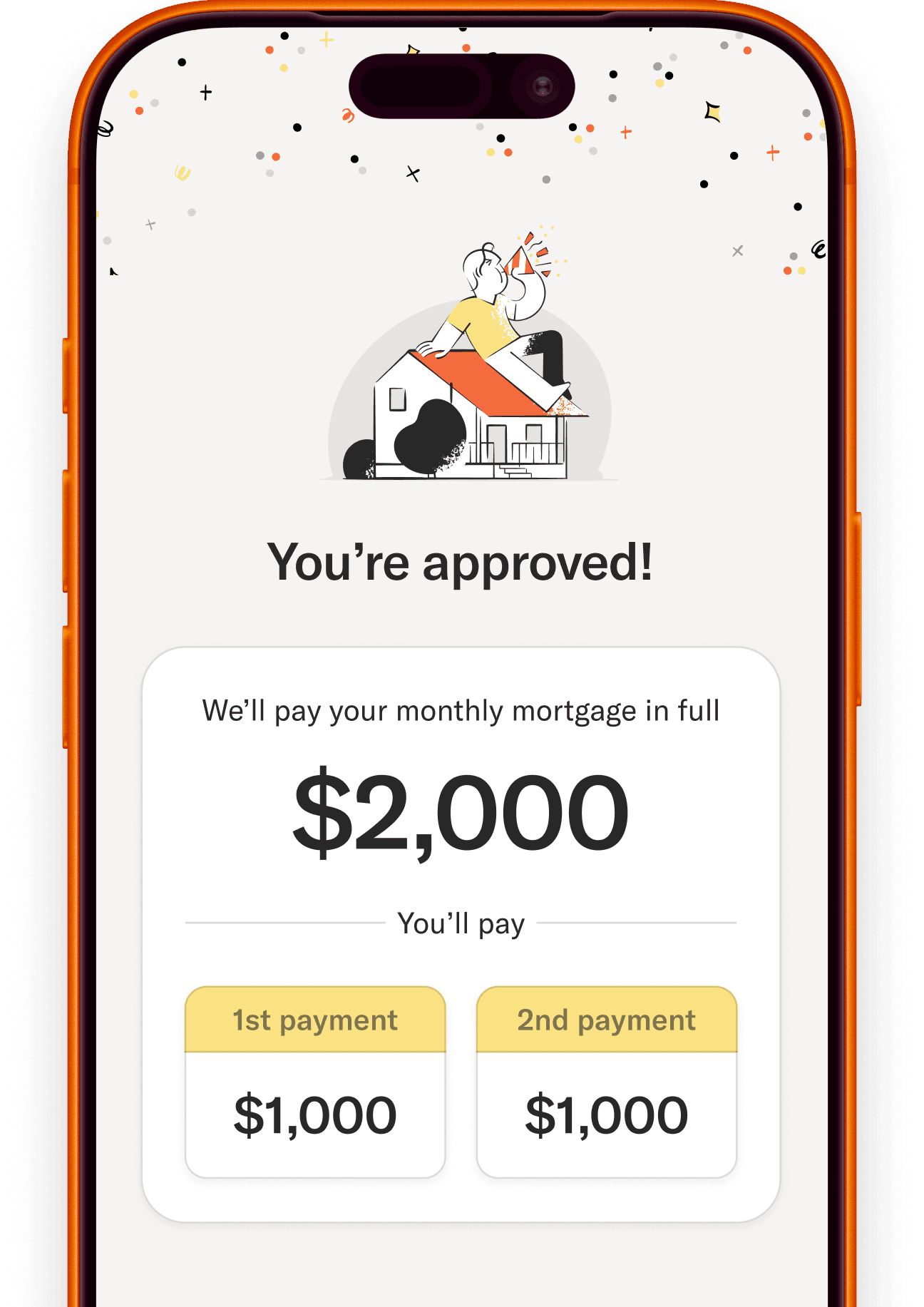 app view: you are approved