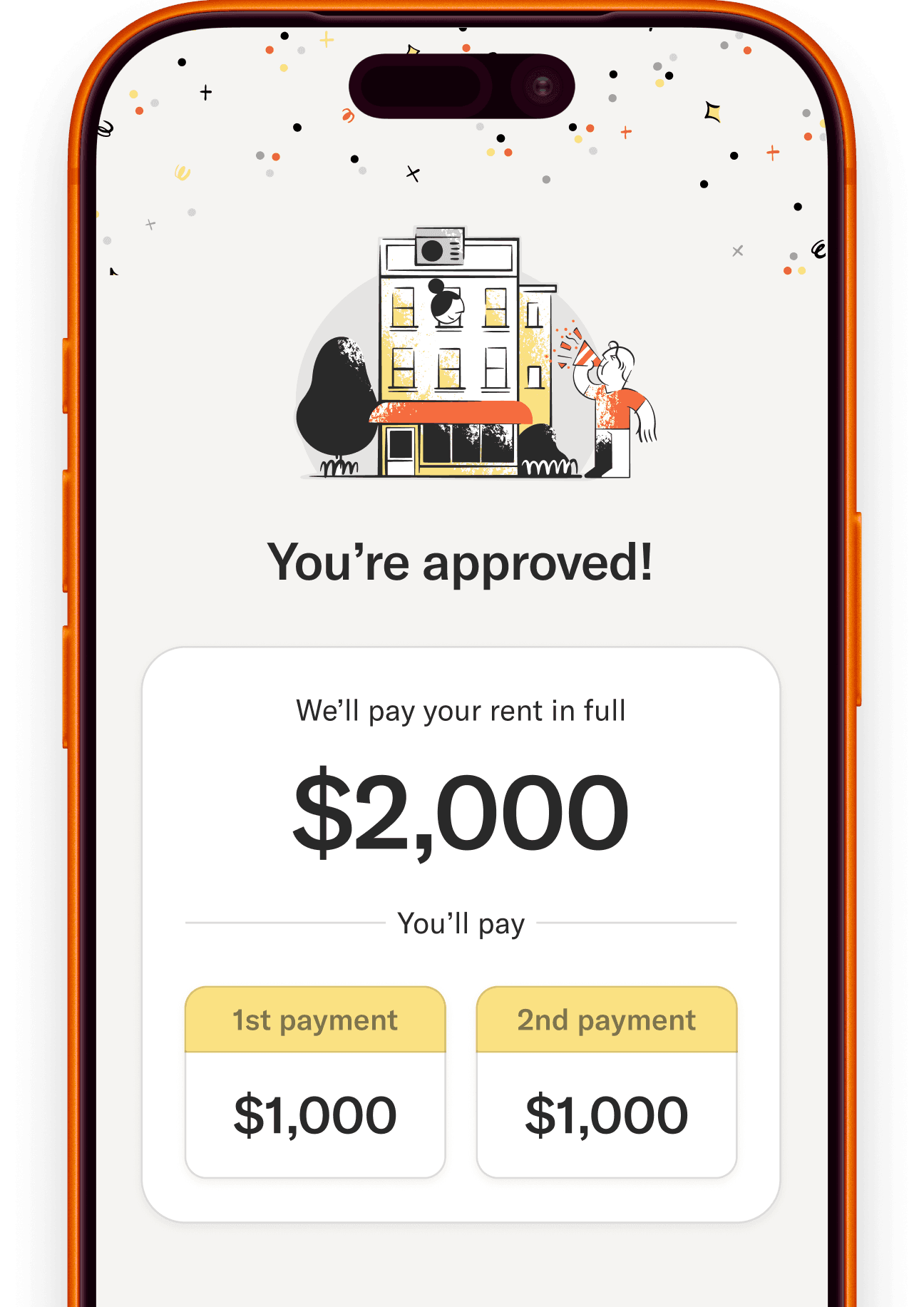 app view: you are approved