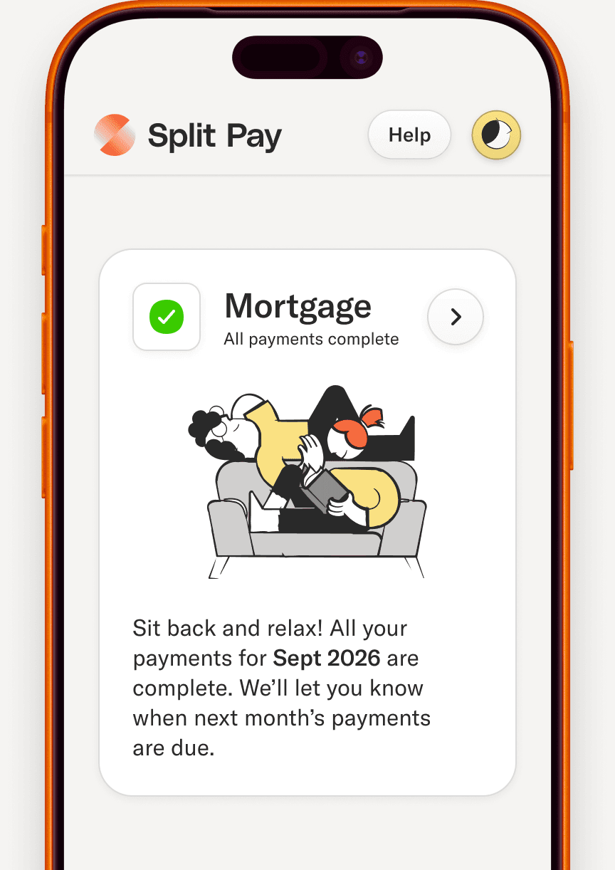 app view: mortgage payments complete